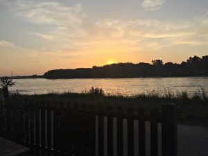 Sonnenuntergang, Kulturfabrik Hainburg